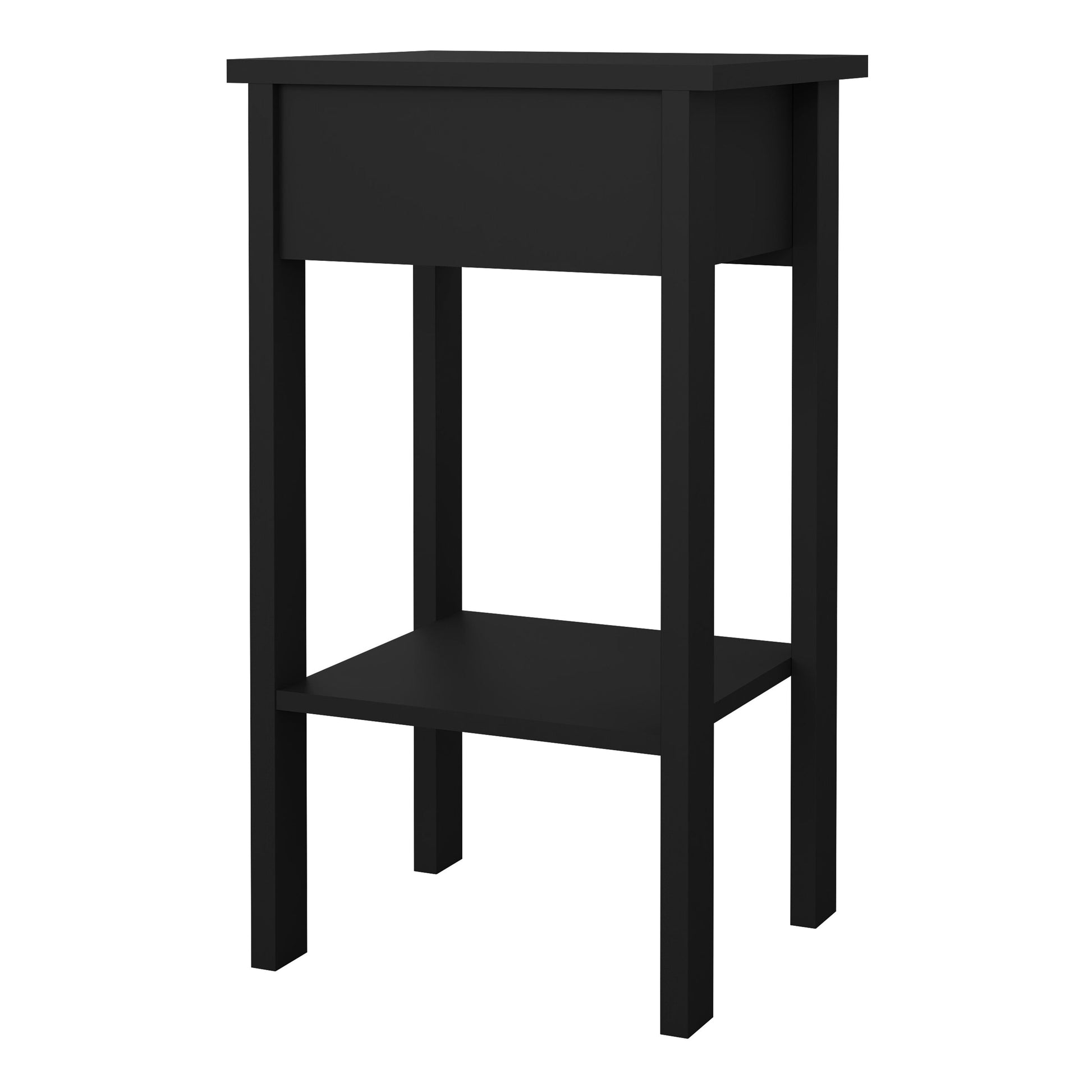 Cote | Furniture Barcelona Bedside Table, 1 Drawers - Black Barcelona, Bedside Tables 72579684gmgm