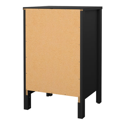 Cote | Furniture Barcelona Bedside Table, 3 Drawer - Black Barcelona, Bedside Tables 72579685gmgm