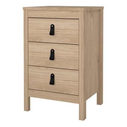 Cote | Furniture Barcelona Bedside Table, 3 Drawer - Oak Barcelona, Bedside Tables 72579685hlhl