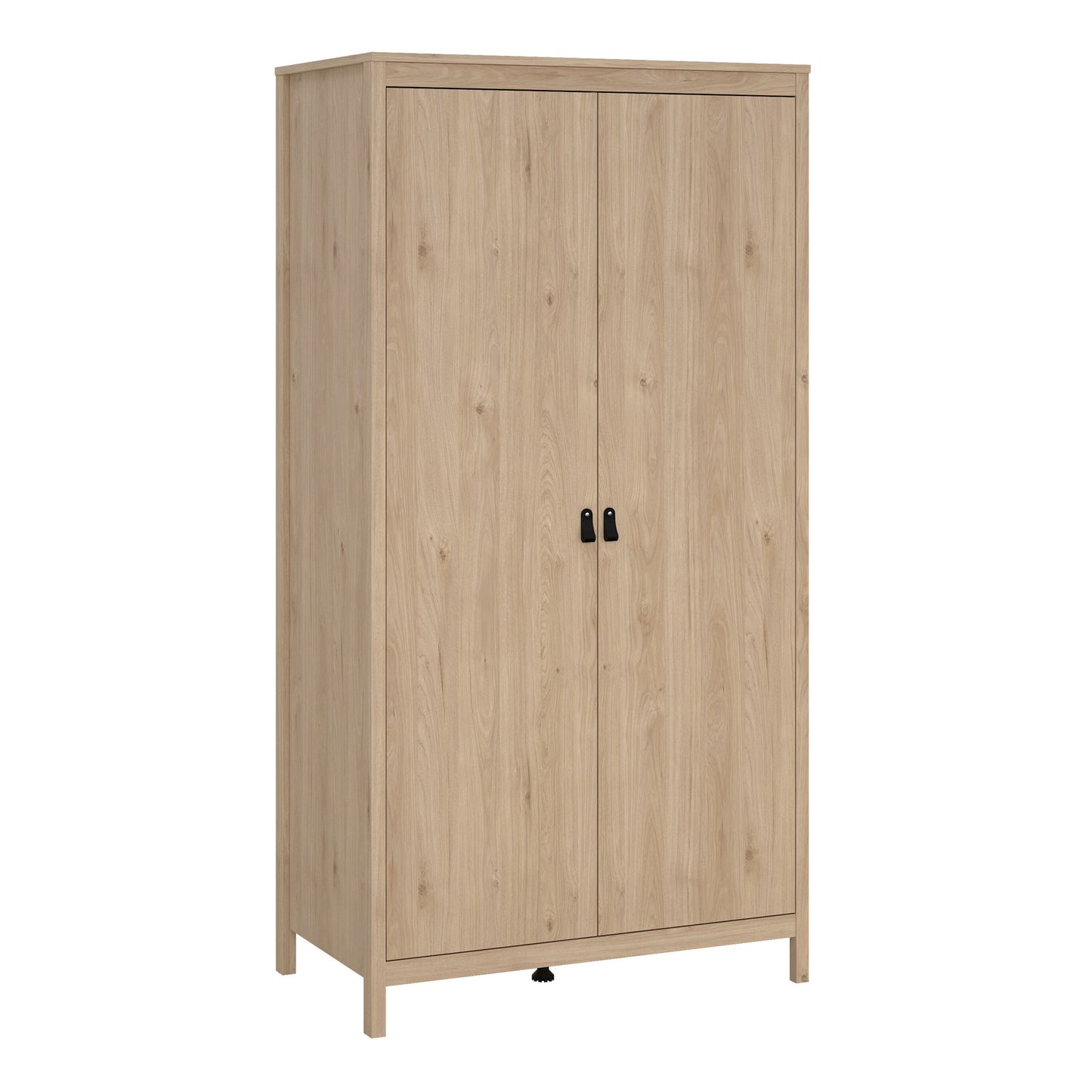 Cote | Furniture Barcelona 3 Piece Bedroom Set - Bedside Table, Chest and 2 Door Wardrobe - Oak Barcelona, BUNDLE 725hlhlp1