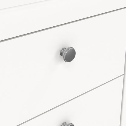 Cote | Furniture Madrid Bedside Table, 2 Drawers - White Madrid, Bedside Tables 726796604949