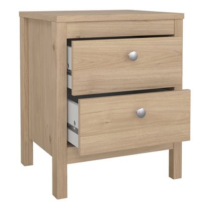 Cote | Furniture Madrid Bedside Table, 2 Drawer - Oak Madrid, Bedside Tables 72679660hlhl