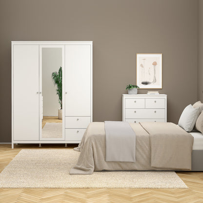 Cote | Furniture Madrid Chest of Drawers, 3+2 Drawers - White Madrid, Chest of Drawers 726796614949