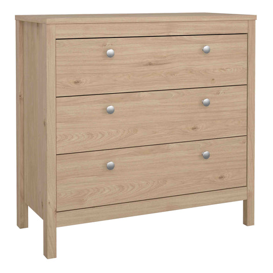 Cote | Furniture Madrid Chest of Drawers, 3 Drawer - Oak Madrid, Chest of Drawers 72679662hlhl