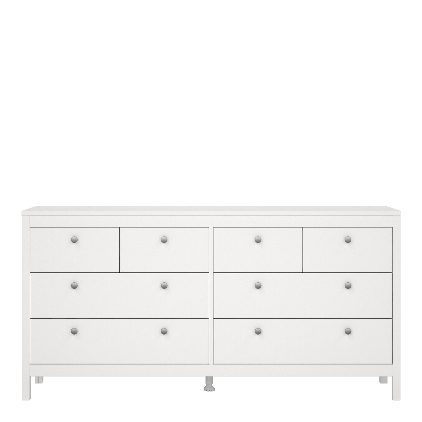 Cote | Furniture Madrid Sideboard Double Dresser 4+4 Drawers - White Madrid, Chest of Drawers 726796634949