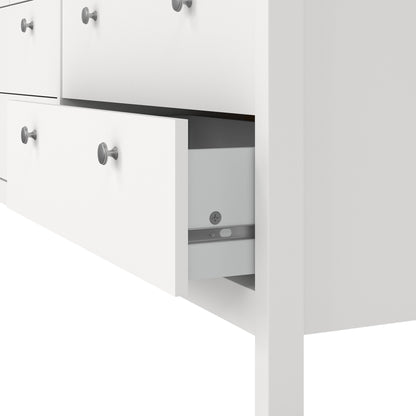 Cote | Furniture Madrid Sideboard Double Dresser 4+4 Drawers - White Madrid, Chest of Drawers 726796634949