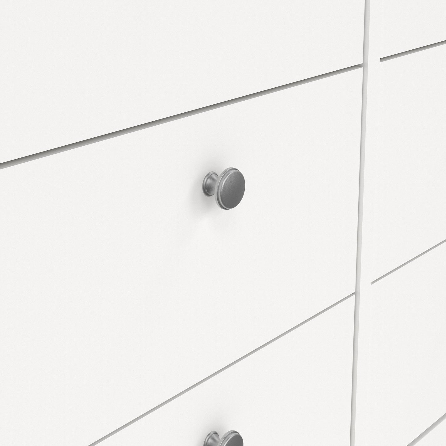 Cote | Furniture Madrid Sideboard Double Dresser 4+4 Drawers - White Madrid, Chest of Drawers 726796634949