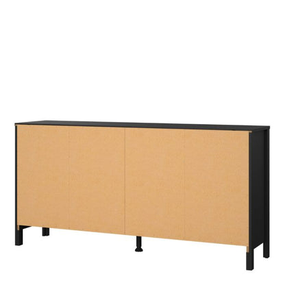 Cote | Furniture Madrid Sideboard Double Dresser, 4+4 Drawers - Black Madrid, Chest of Drawers 72679663gmgm