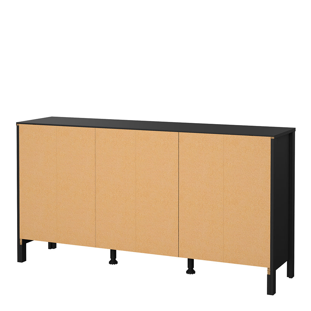 Cote | Furniture Madrid Sideboard, 2 Door + 3 Drawer - Black Madrid, Sideboards 72679670gmgm