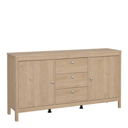 Cote | Furniture Madrid Sideboard, 2 Doors + 3 Drawer - Oak Madrid, Sideboards 72679670hlhl