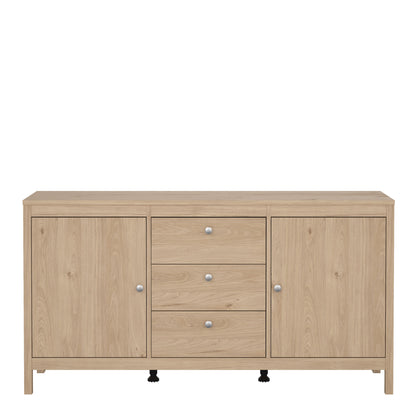 Cote | Furniture Madrid Sideboard, 2 Doors + 3 Drawer - Oak Madrid, Sideboards 72679670hlhl