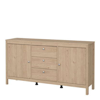 Cote | Furniture Madrid Sideboard, 2 Doors + 3 Drawer - Oak Madrid, Sideboards 72679670hlhl