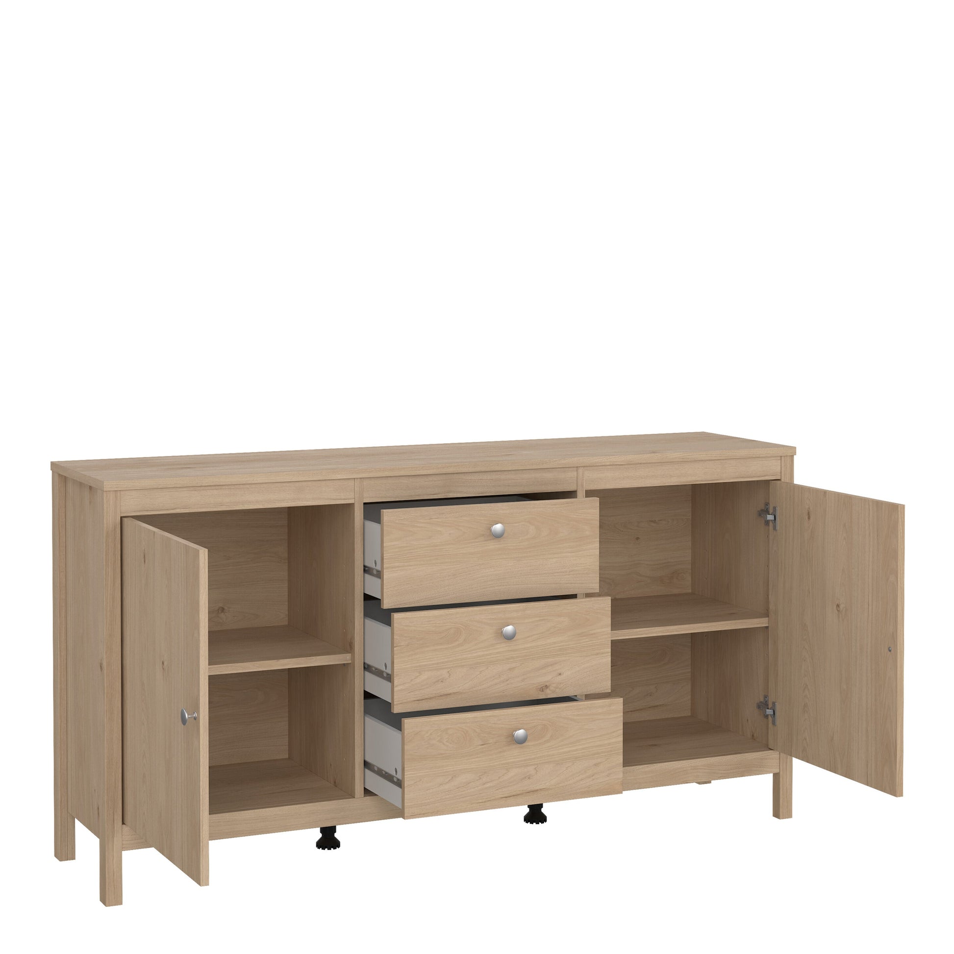 Cote | Furniture Madrid Sideboard, 2 Doors + 3 Drawer - Oak Madrid, Sideboards 72679670hlhl