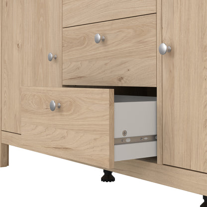 Cote | Furniture Madrid Sideboard, 2 Doors + 3 Drawer - Oak Madrid, Sideboards 72679670hlhl