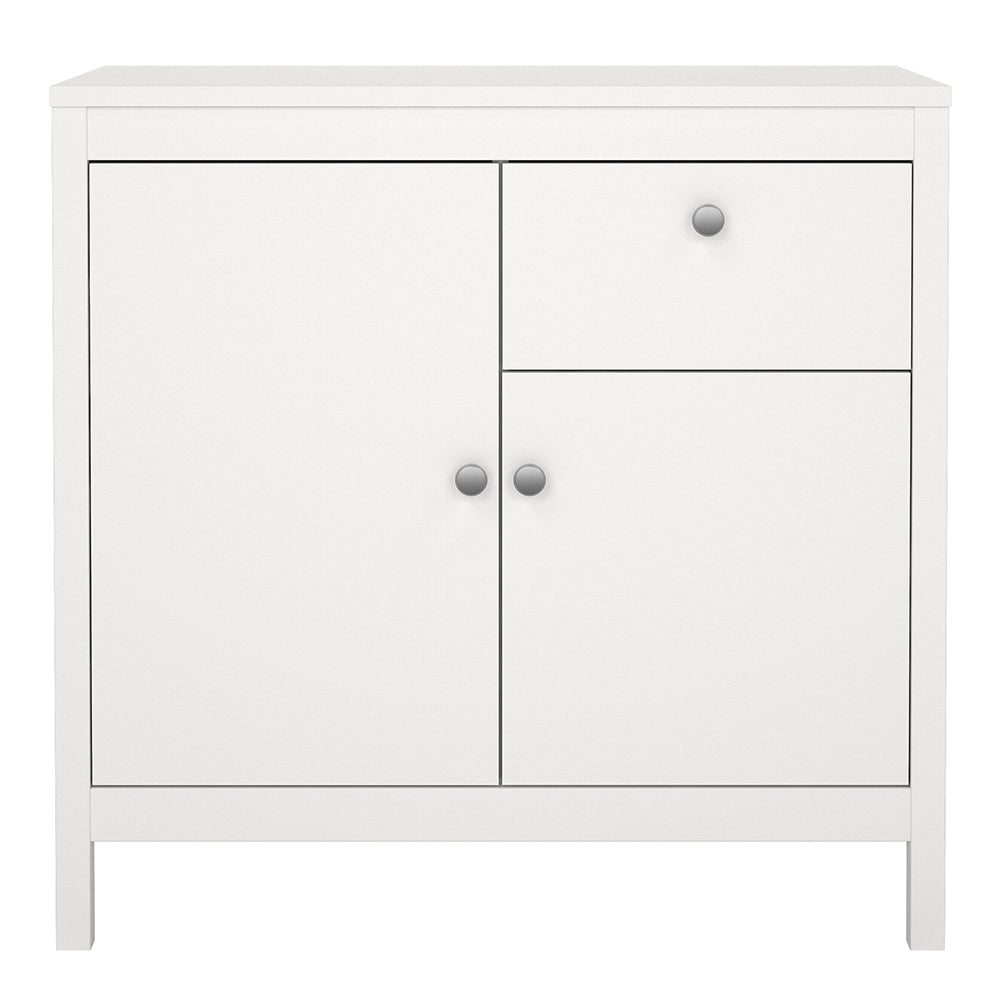 Cote | Furniture Madrid Sideboard, 2 Door + 1 Drawer - White Madrid, Sideboards 726796714949