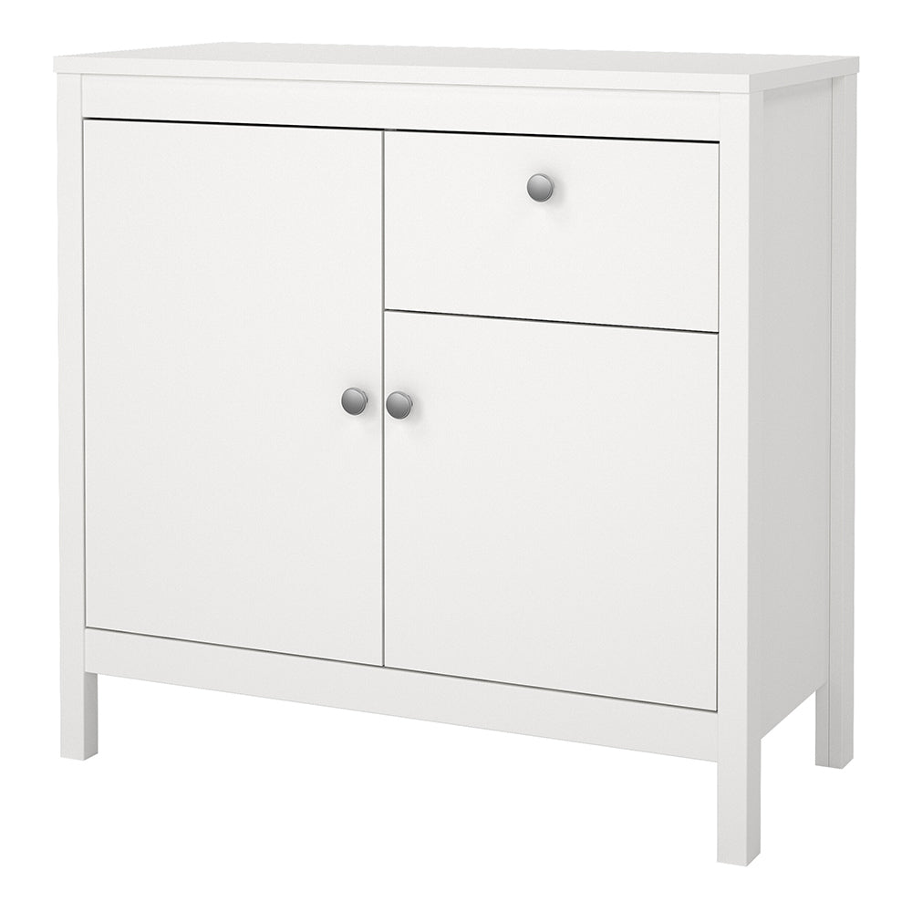 Cote | Furniture Madrid Sideboard, 2 Door + 1 Drawer - White Madrid, Sideboards 726796714949