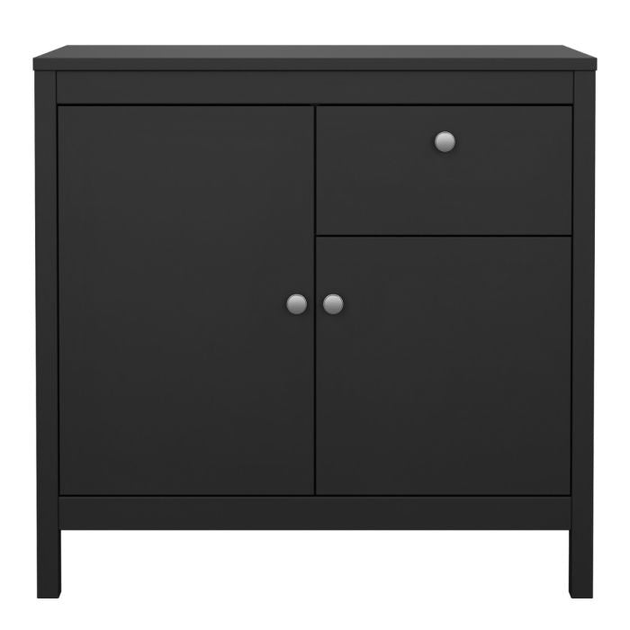 Cote | Furniture Madrid Sideboard, 2 Door + 1 Drawer - Black Madrid, Sideboards 72679671gmgm