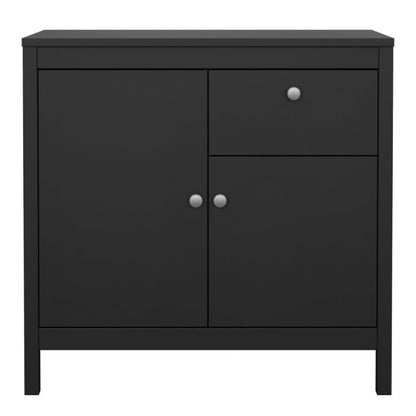 Cote | Furniture Madrid Sideboard, 2 Door + 1 Drawer - Black Madrid, Sideboards 72679671gmgm