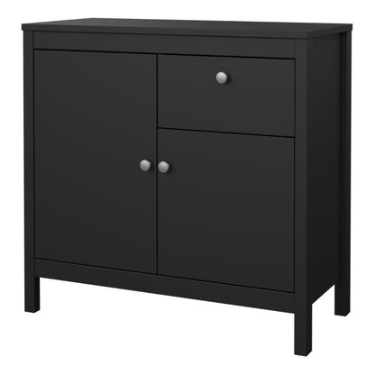 Cote | Furniture Madrid Sideboard, 2 Door + 1 Drawer - Black Madrid, Sideboards 72679671gmgm