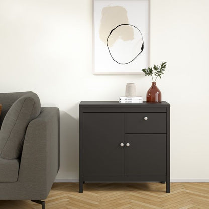 Cote | Furniture Madrid Sideboard, 2 Door + 1 Drawer - Black Madrid, Sideboards 72679671gmgm