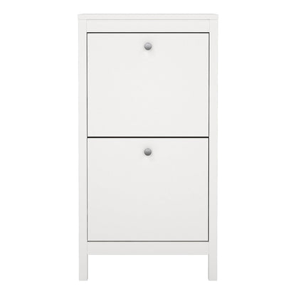 Cote | Furniture Madrid Shoe Storage 2 Flap Doors - White Madrid, Shoe Storage 726796834949