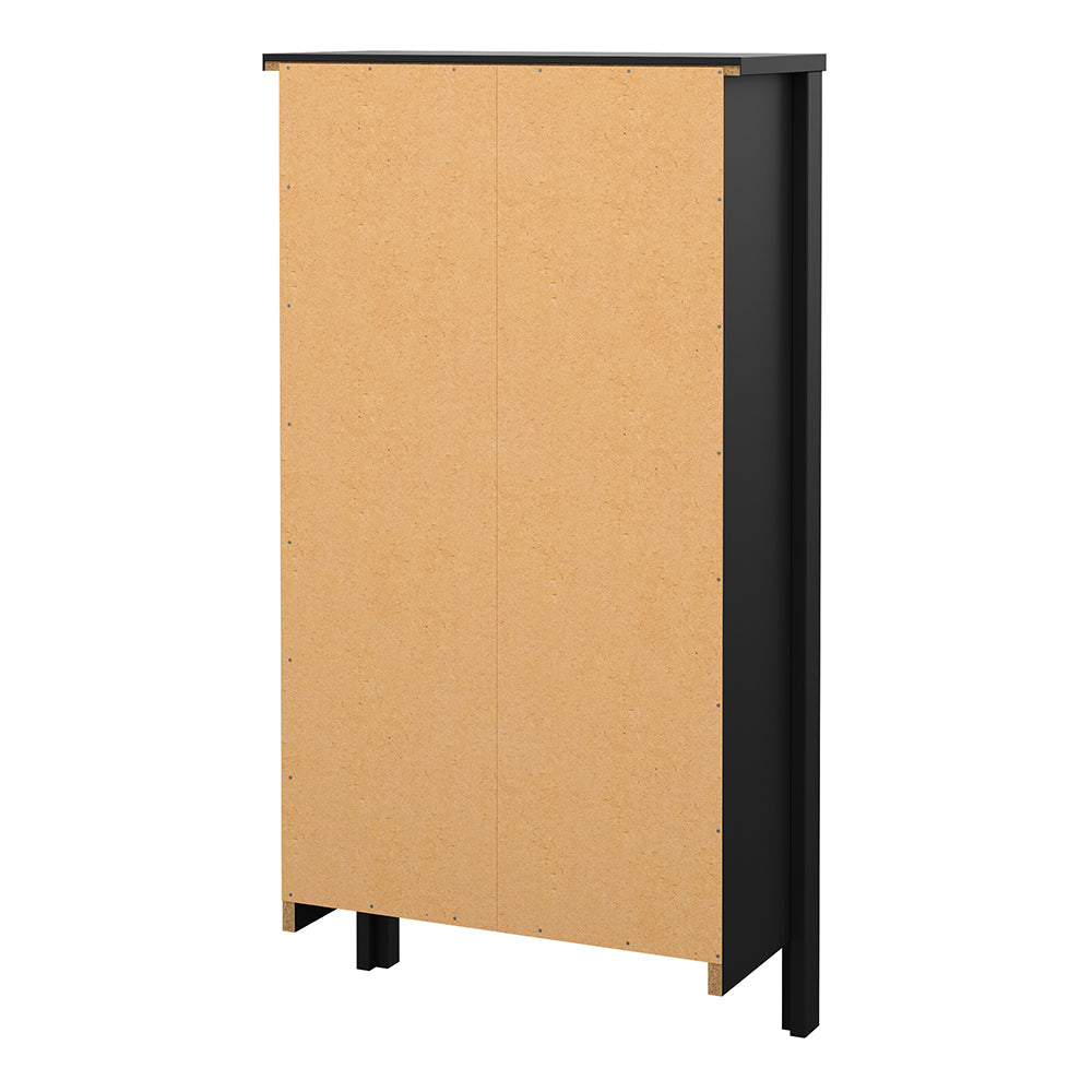 Cote | Furniture Madrid Shoe Storage 2 Flap Doors - Black Madrid, Shoe Storage 72679683gmgm