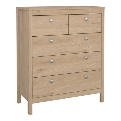 Cote | Furniture Madrid 3 Piece Bedroom Set  - Bedside Table, Chest  and 2 Door Wardrobe  - Oak Madrid, BUNDLE 726hlhlp1