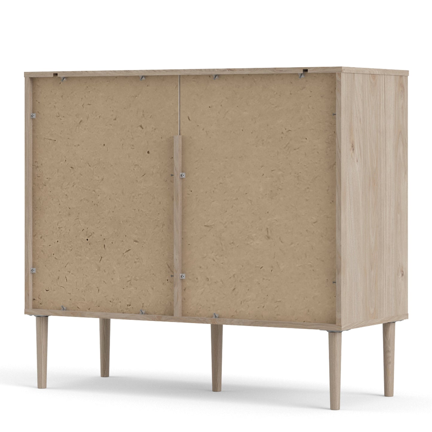 Cote | Furniture Rome Sideboard, 2 Sliding Doors + 2 Drawers- Oak & Black Rome, Sideboards 72866305hlgm