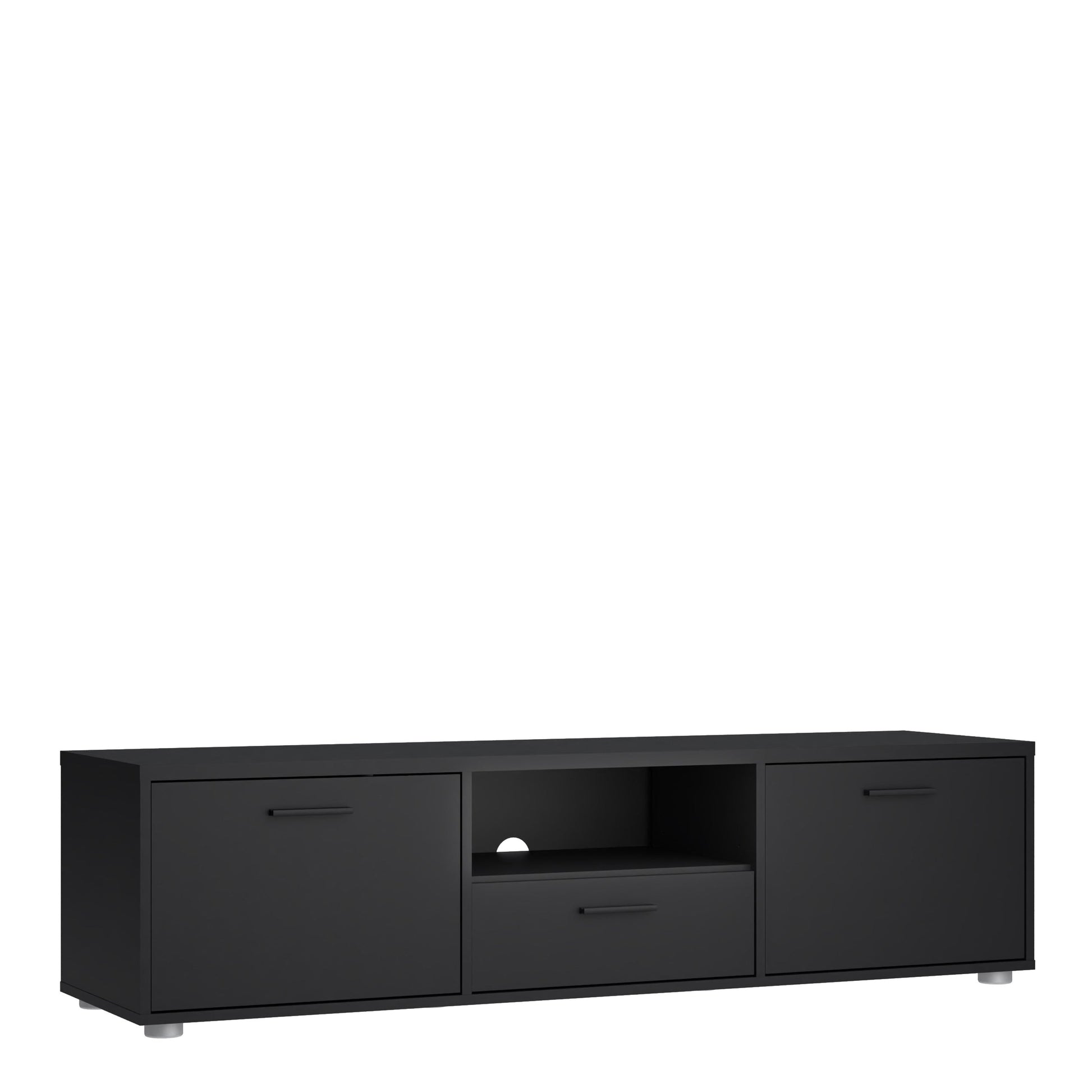 Cote | Furniture Media TV Unit  2 Doors + 1 Drawer - Black Media, TV Stands 72990403gmgm