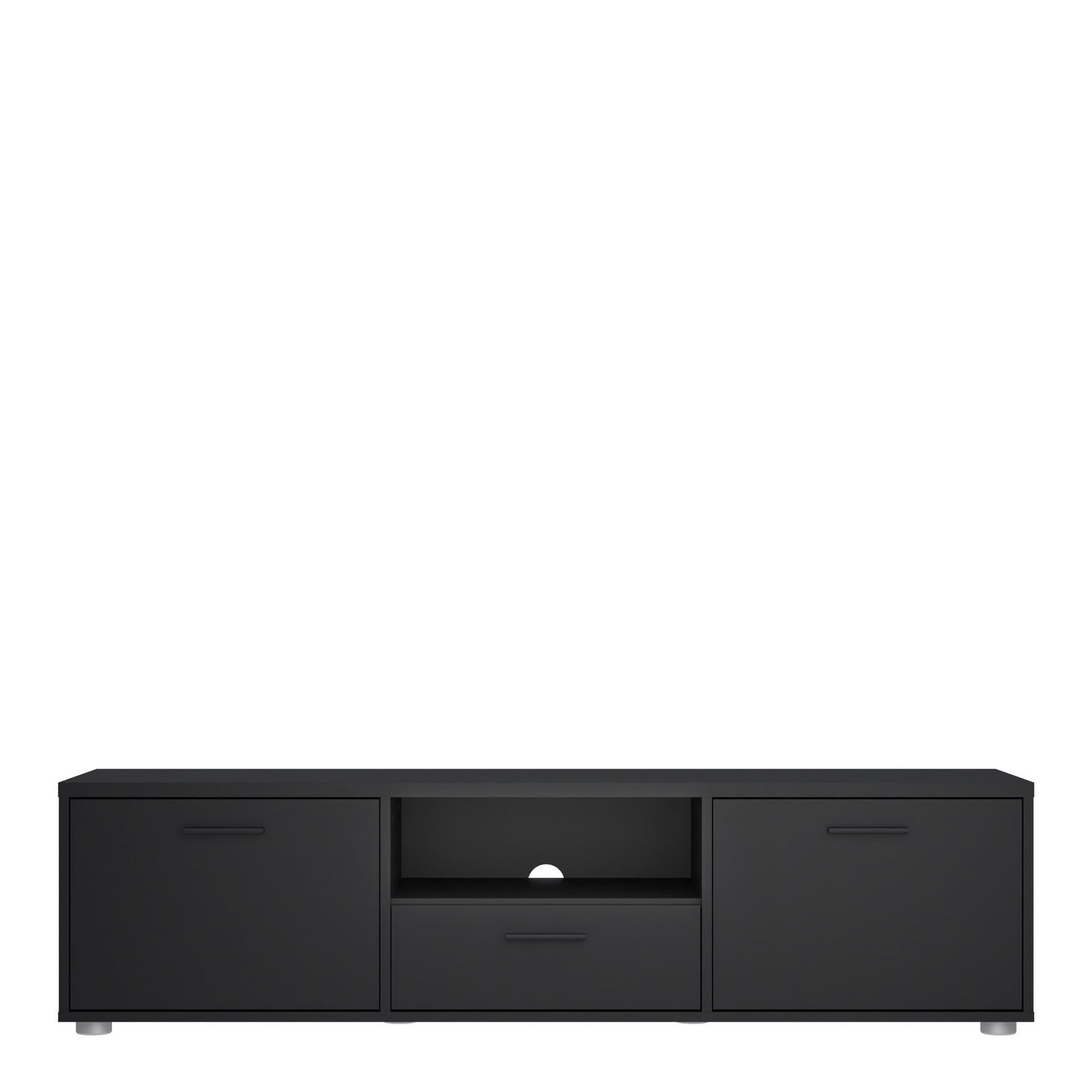 Cote | Furniture Media TV Unit  2 Doors + 1 Drawer - Black Media, TV Stands 72990403gmgm