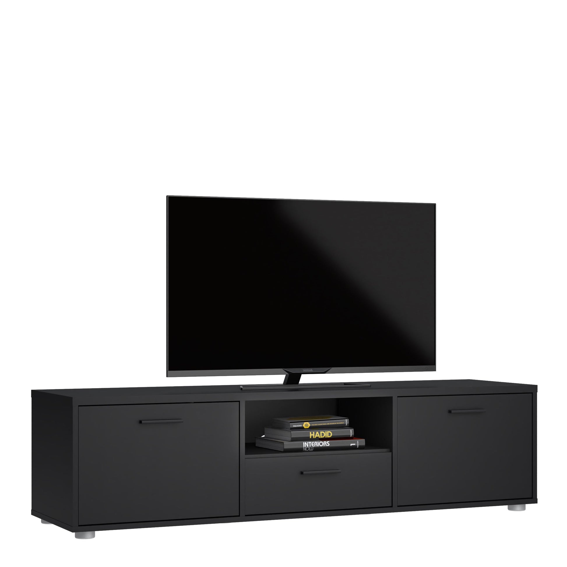 Cote | Furniture Media TV Unit  2 Doors + 1 Drawer - Black Media, TV Stands 72990403gmgm