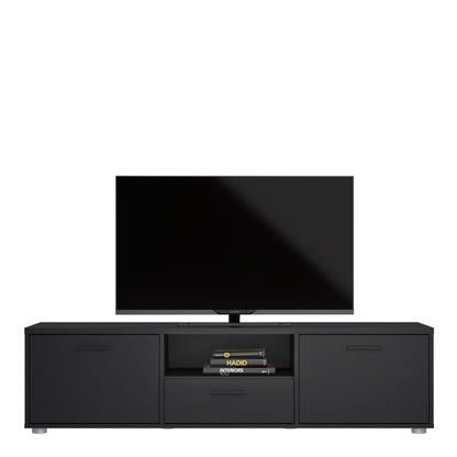 Cote | Furniture Media TV Unit  2 Doors + 1 Drawer - Black Media, TV Stands 72990403gmgm