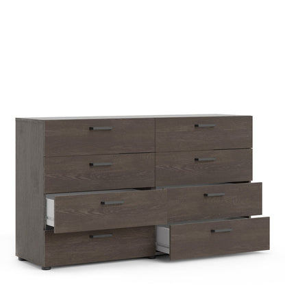 Cote | Furniture Dallas Sideboard Double Dresser, 8 Drawer - Dark Oak Dallas, Chest of Drawers 73070533glgl