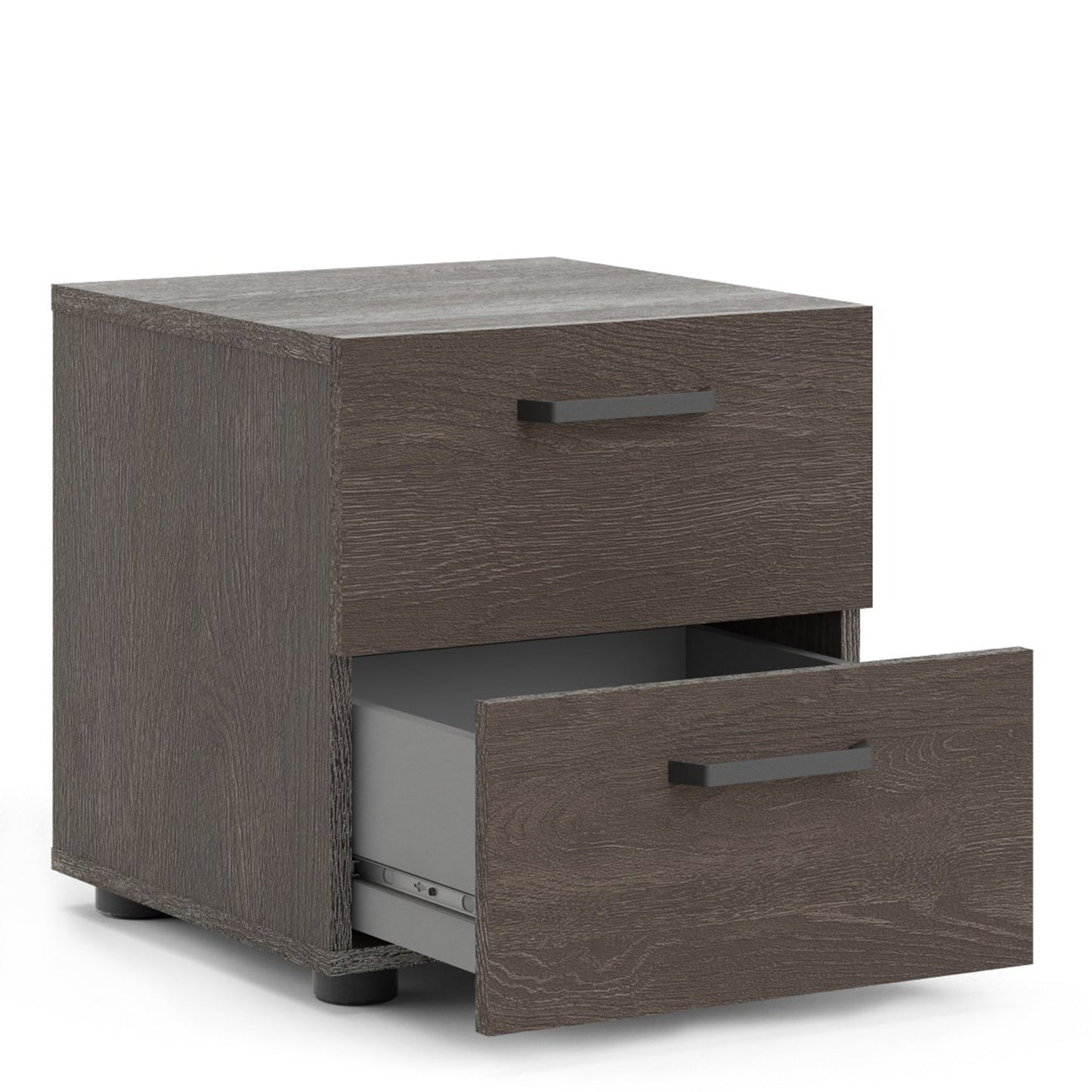 Cote | Furniture Dallas Bedside Table, 2 Drawer - Dark Oak Dallas, Bedside Tables 73070534glgl