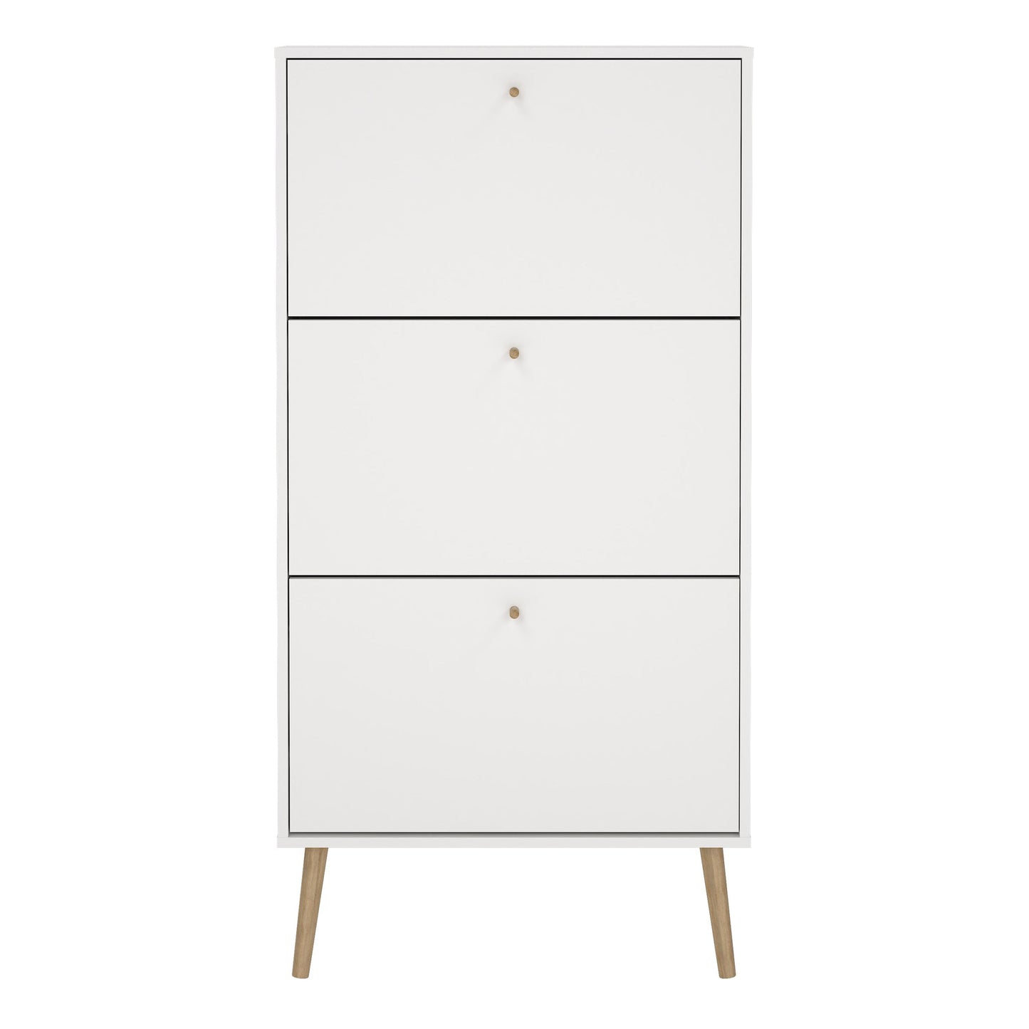 Cote | Furniture Cumbria Shoe Storage, 3 Flap Doors - White Cumbria, Shoe Storage 731491204949