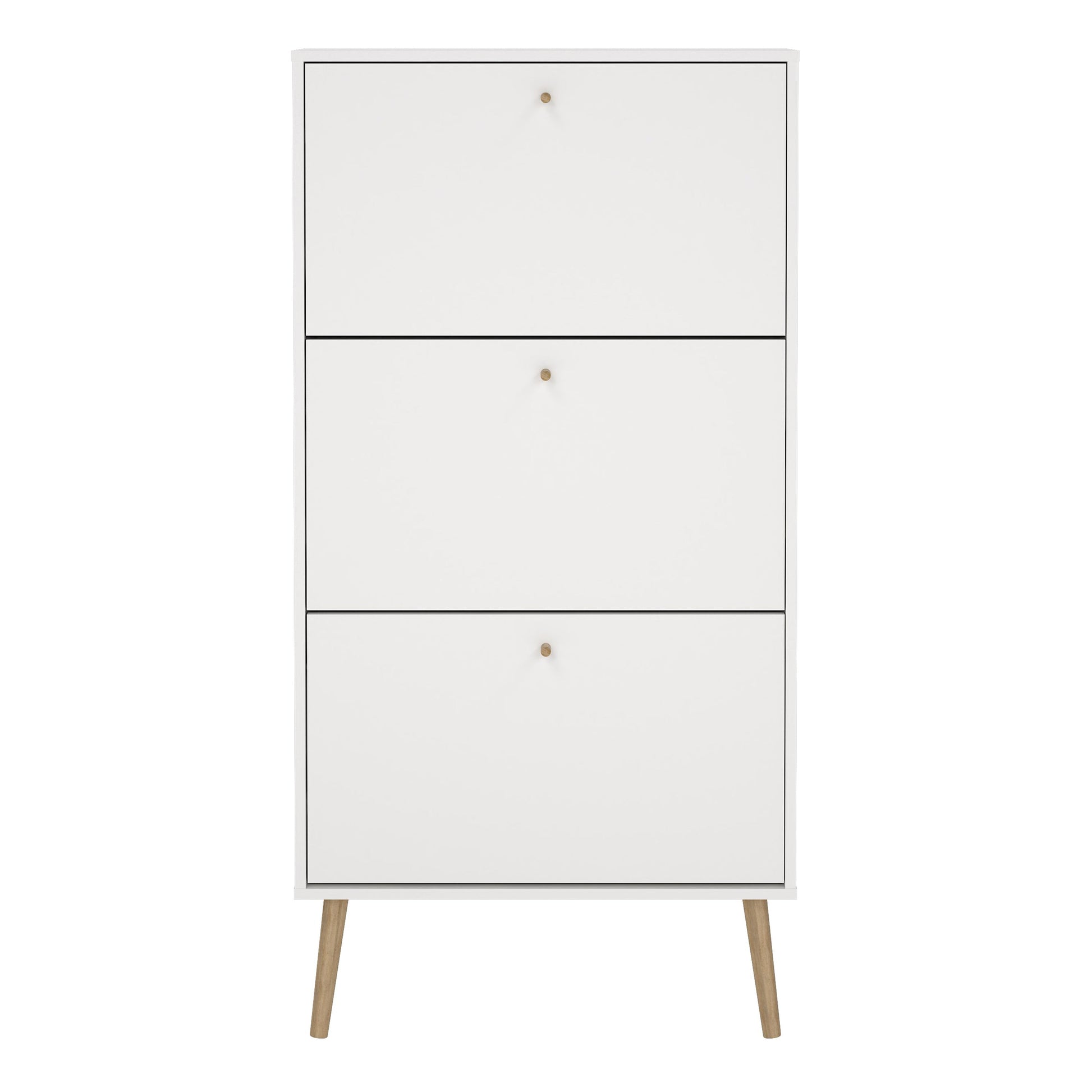 Cote | Furniture Cumbria Shoe Storage, 3 Flap Doors - White Cumbria, Shoe Storage 731491204949