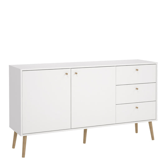 Cote | Furniture Cumbria Sideboard, 2 Door + 3 Drawer - White Cumbria, Sideboards 731491214949