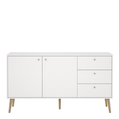 Cote | Furniture Cumbria Sideboard, 2 Door + 3 Drawer - White Cumbria, Sideboards 731491214949