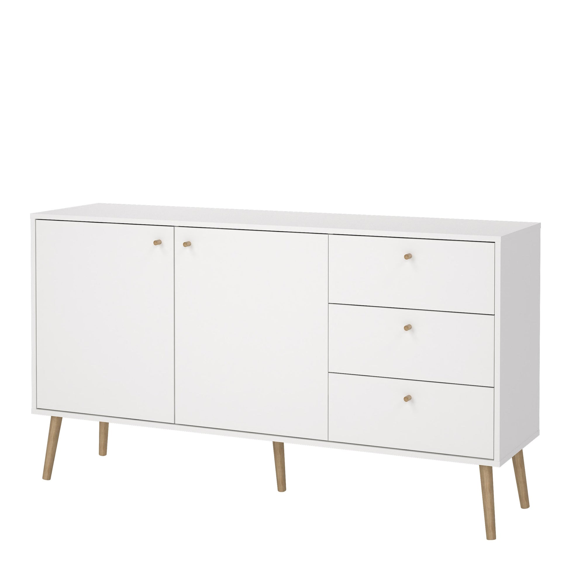 Cote | Furniture Cumbria Sideboard, 2 Door + 3 Drawer - White Cumbria, Sideboards 731491214949