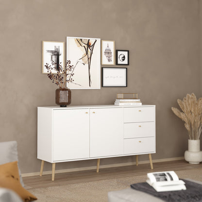 Cote | Furniture Cumbria Sideboard, 2 Door + 3 Drawer - White Cumbria, Sideboards 731491214949