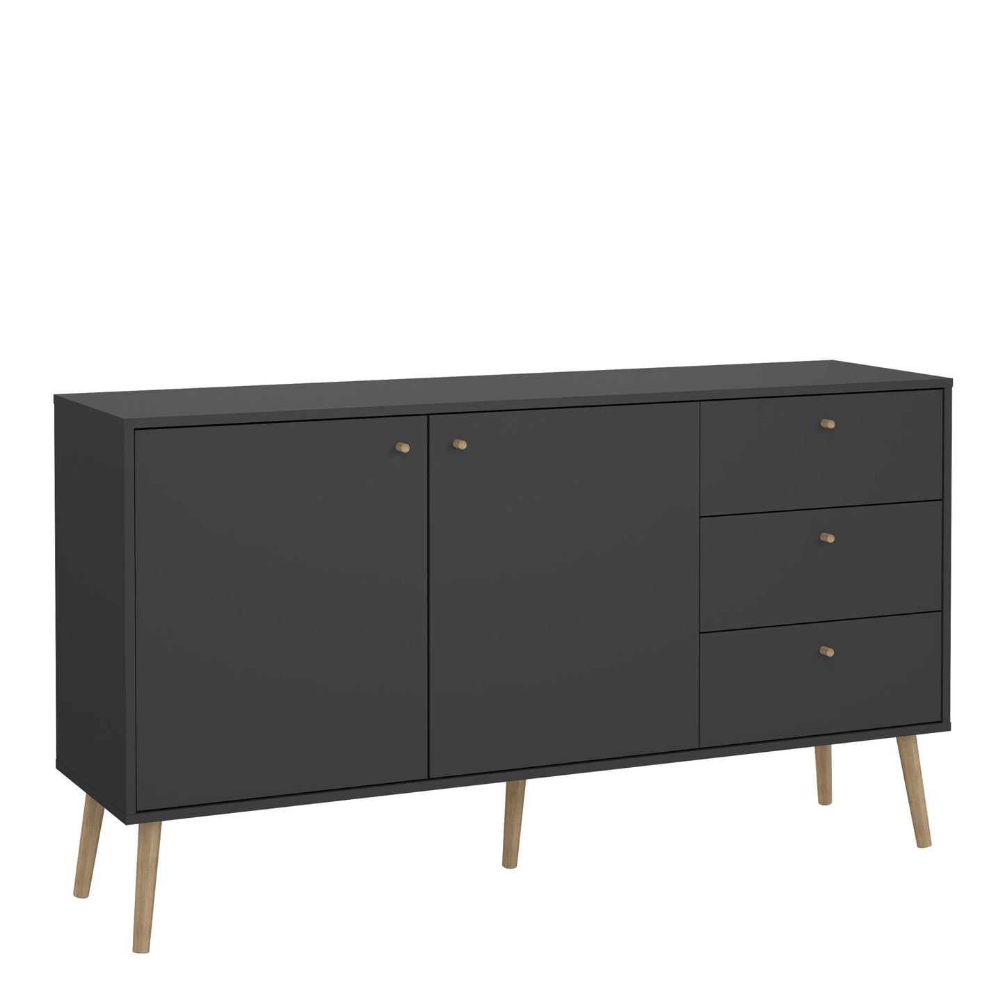 Cote | Furniture Cumbria Sideboard, 2 Doors + 3 Drawer - Dark Grey Cumbria, Sideboards 73149121igig