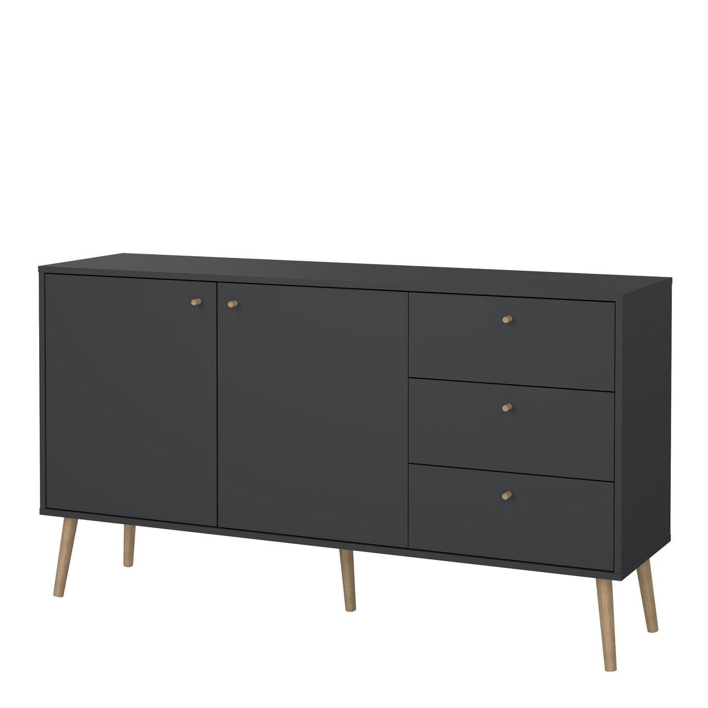 Cote | Furniture Cumbria Sideboard, 2 Doors + 3 Drawer - Dark Grey Cumbria, Sideboards 73149121igig