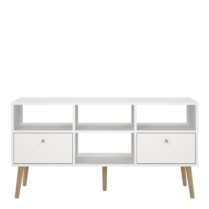 Cote | Furniture Cumbria TV Unit, 2 Drawer - White Cumbria, TV Stands 731491224949