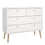 Cumbria Chest of Drawers, 2+2 Drawer - White