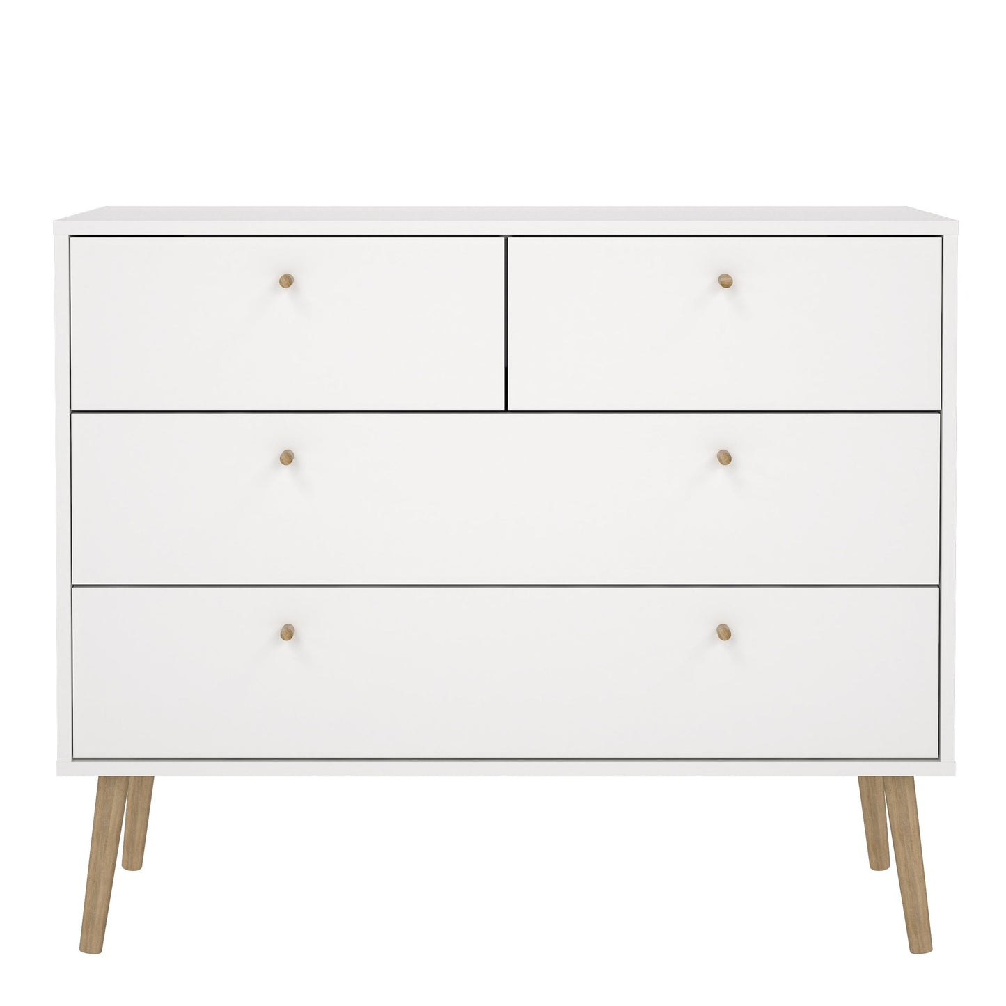 Cote | Furniture Cumbria Chest of Drawers, 2+2 Drawer - White Cumbria, Chest of Drawers 731491244949