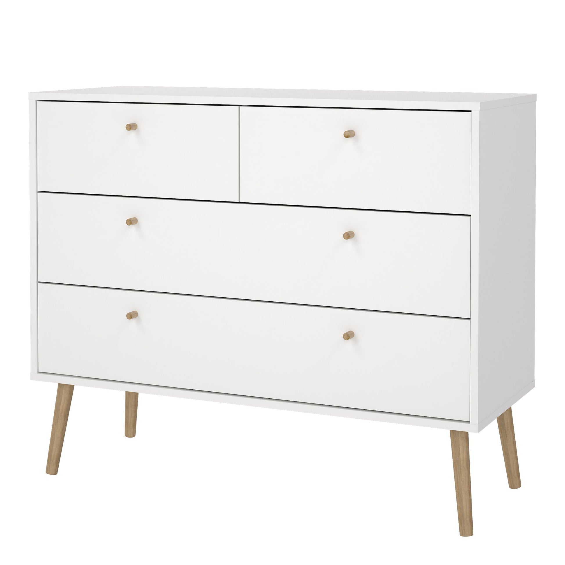 Cote | Furniture Cumbria Chest of Drawers, 2+2 Drawer - White Cumbria, Chest of Drawers 731491244949