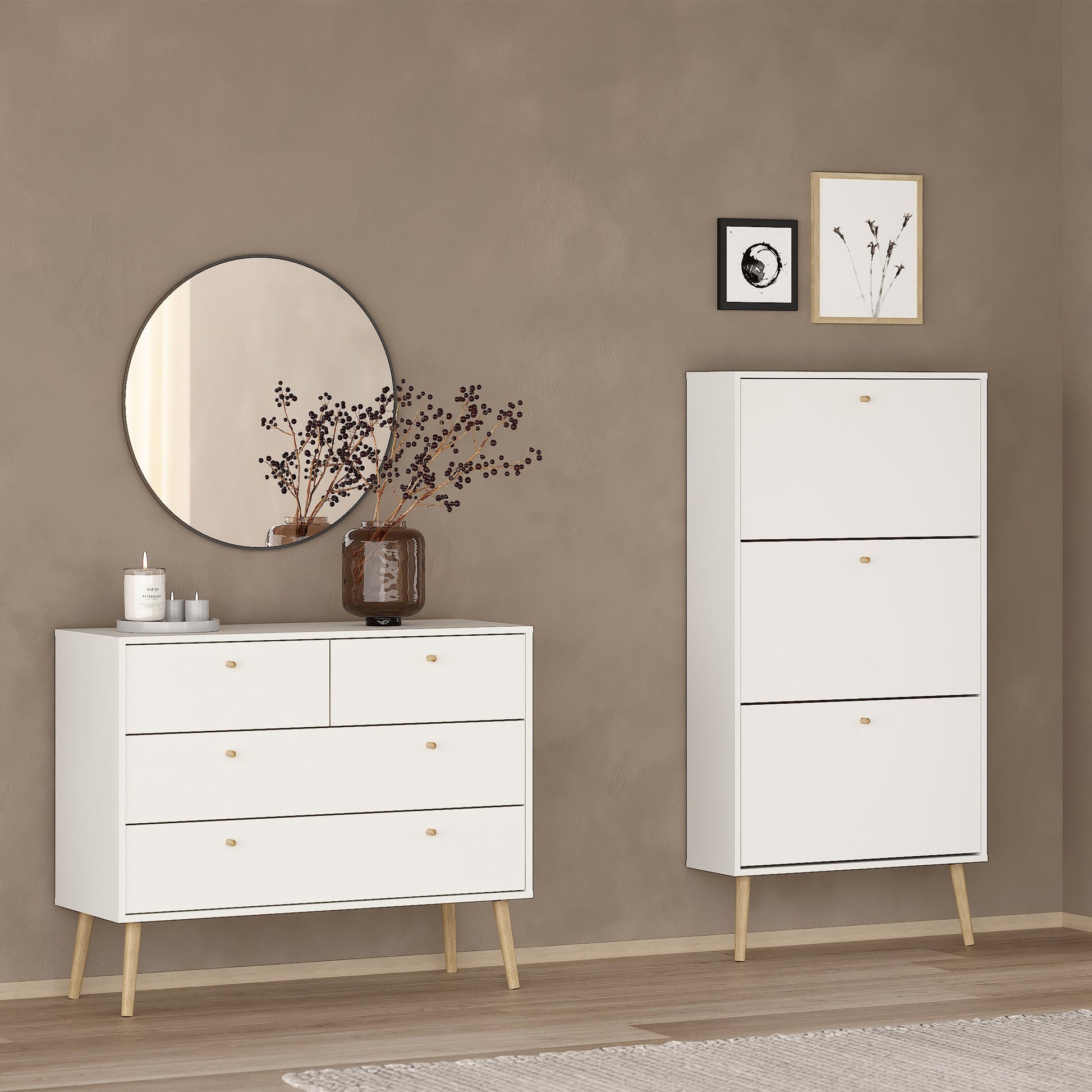 Cote | Furniture Cumbria Chest of Drawers, 2+2 Drawer - White Cumbria, Chest of Drawers 731491244949