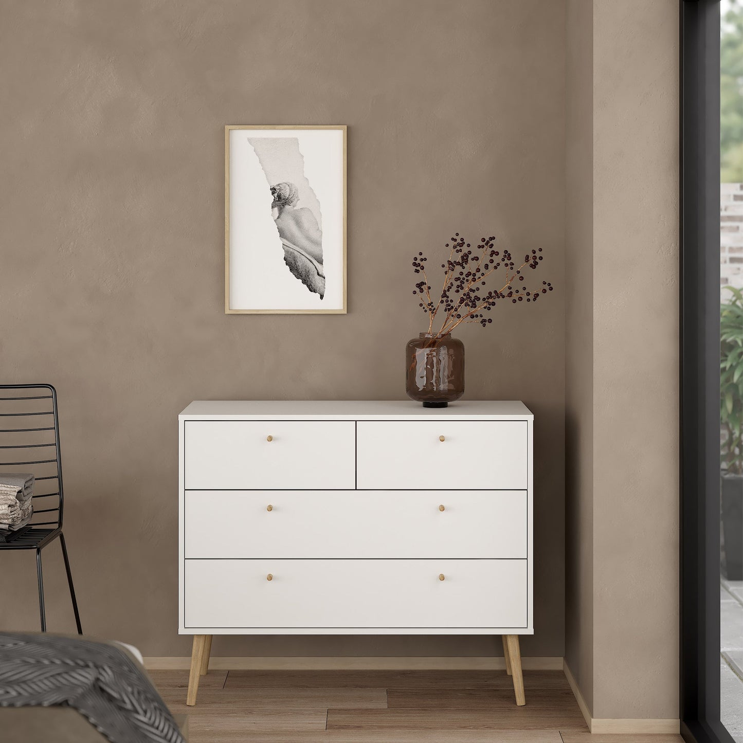 Cote | Furniture Cumbria Chest of Drawers, 2+2 Drawer - White Cumbria, Chest of Drawers 731491244949