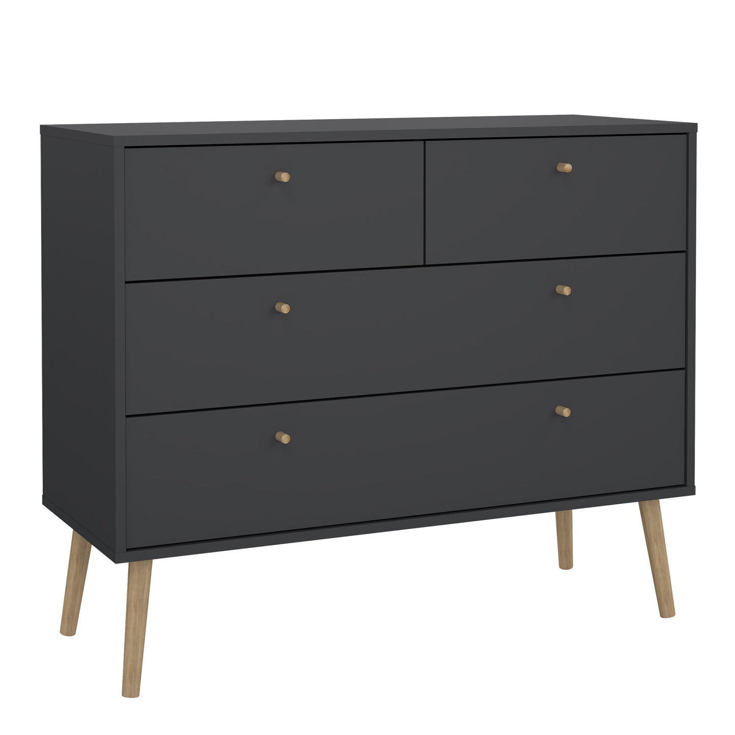 Cote | Furniture Cumbria Chest of Drawers, 2+2 Drawer - Dark Grey Cumbria, Chest of Drawers 73149124igig