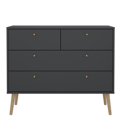 Cote | Furniture Cumbria Chest of Drawers, 2+2 Drawer - Dark Grey Cumbria, Chest of Drawers 73149124igig